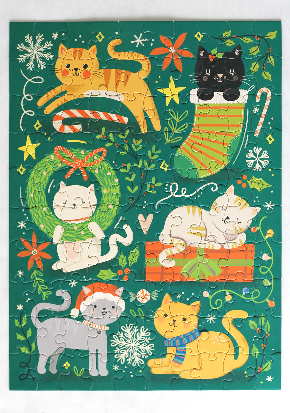 Meowy Christmas 100 Pc Puzzle