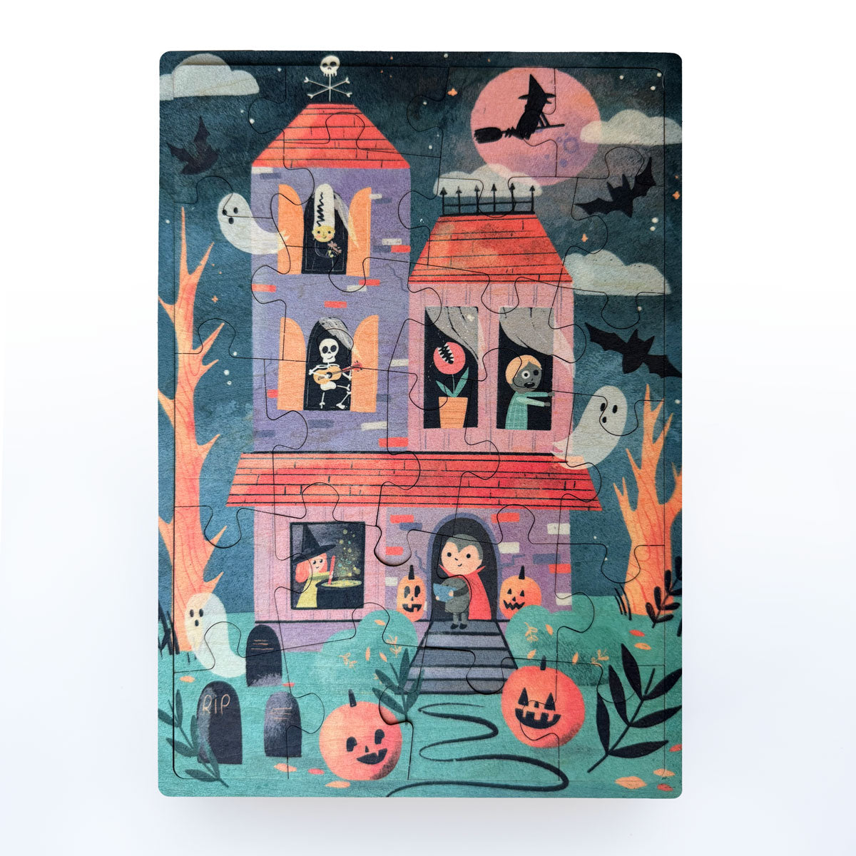 Spooky Manor 24 Pc Wood Puzzle